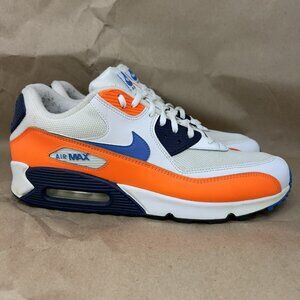 Nike Air Max 90 Essential Shoes Photo Blue Orange Men’s Size 13